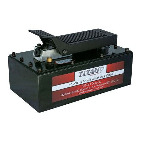 Ame Intl AME International Titan Air-Hydraulic Pump, 10,000 PSI, 5 Quart, Steel 15924